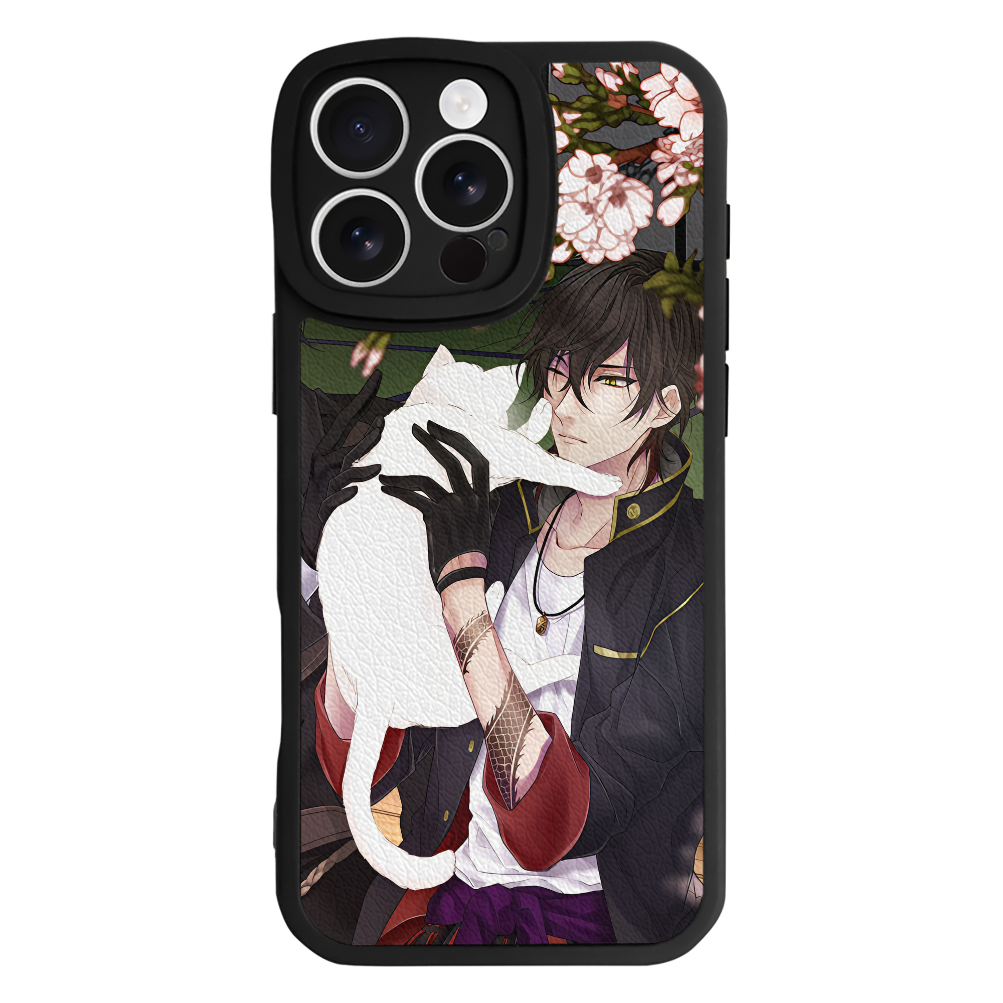 （画像用） 刀剣乱舞 Touken Ranbu 【iPhone 16シリーズ対応】シリコンスマホケース（レザー調） 材質：シリコン